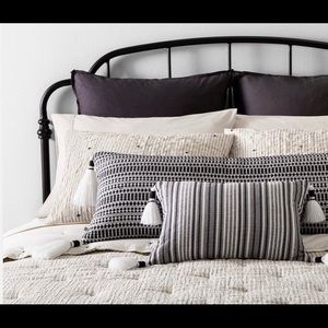 Hearth & Hand Accents - Euro Pillow Sham Railroad Grey Hearth & Hand New Hearth & Hand Accents - Euro Pillow Sham Railroad Grey Hearth & Hand New